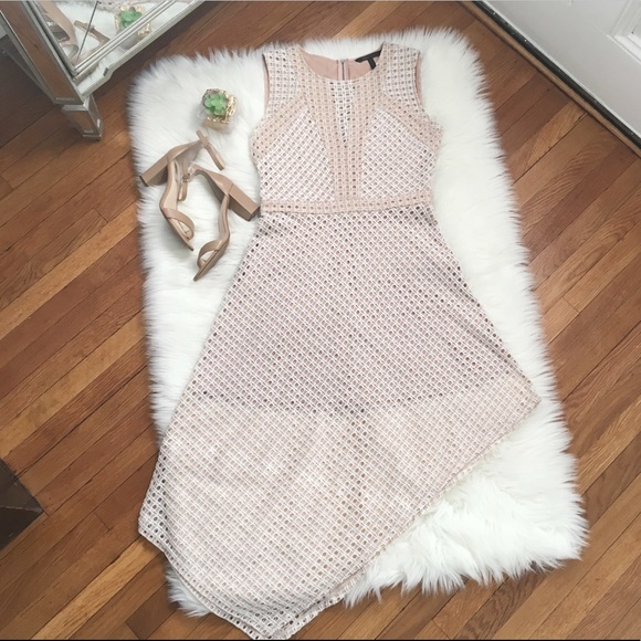 BCBGMaxAzria Dresses & Skirts - BCBG MaxAzria Tracie Blush Asymmetrical Dress